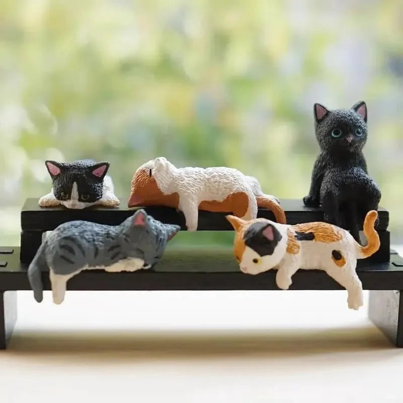 Gluschwein - TinyCats - Mini-Katzen-Schreibtischfiguren-Set