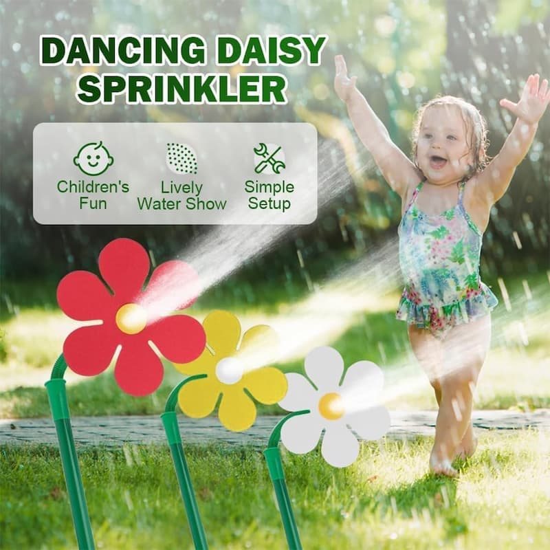 Gluschwein - Flower Sprayer - Drehbarer Gänseblümchen-Rasensprenger – Ein Spaß für Kinder und Haustiere