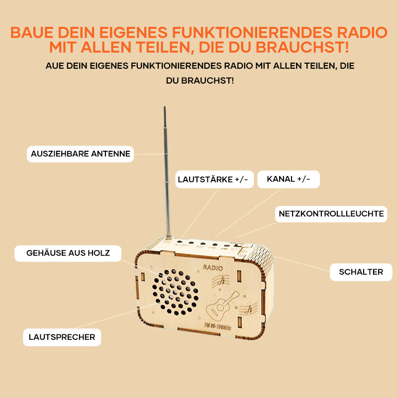 Gluschwein - Kinder-Bastelradio-Modell