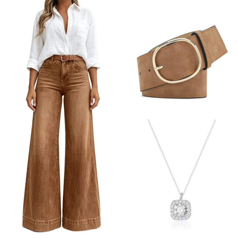 📢📢50%Rabatt!!!🎉🏆 Verkaufsschlager – jetzt halber Preis! Beinverlängernde Wide-Leg Jeans