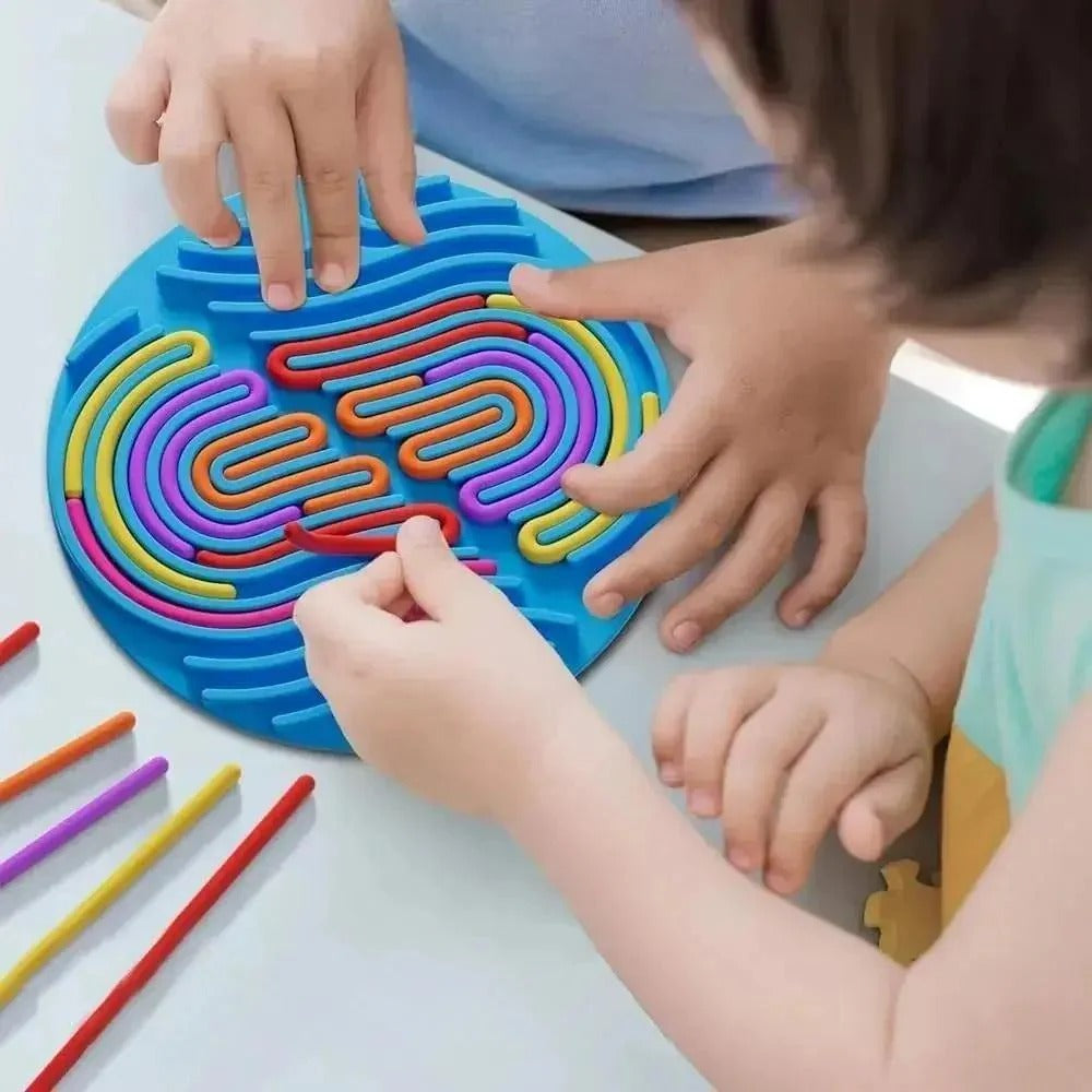 TubePatterns - Sensorisches Aktivitätsbrett – Fördert Entspannung & reduziert Angstgefühle