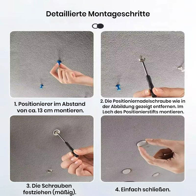 Reparatur des abfallenden Autodachstoffs mit spezieller Schnalle