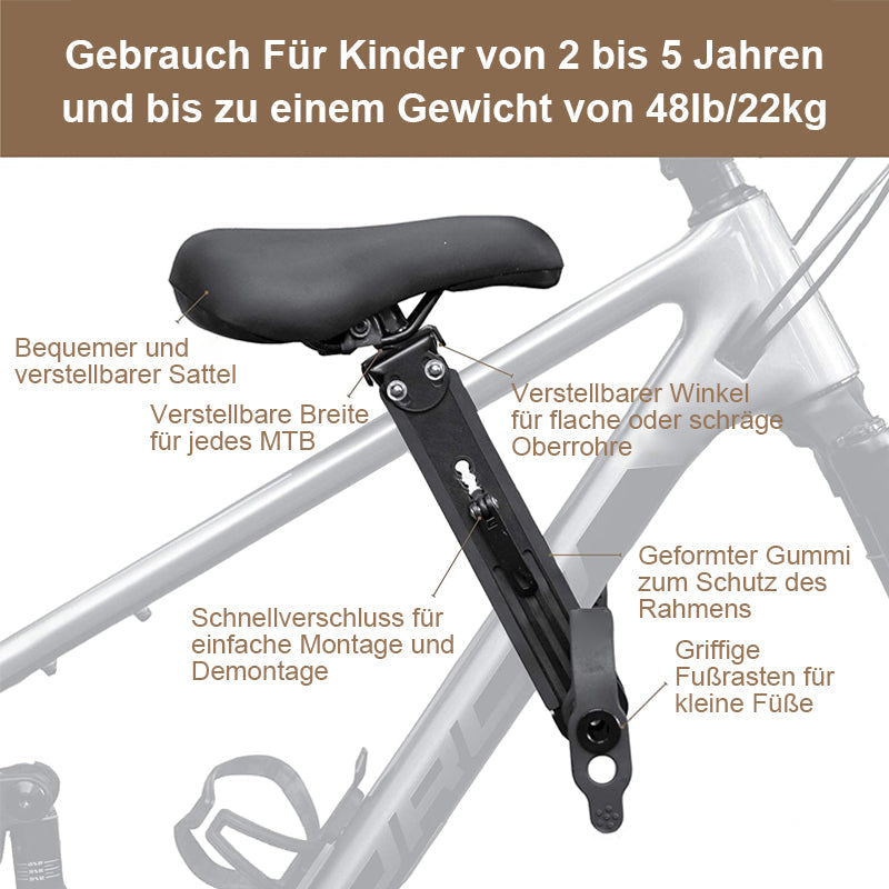 Gluschwein - Frontmontierter Kinderfahrradsitz Fahrradsattel