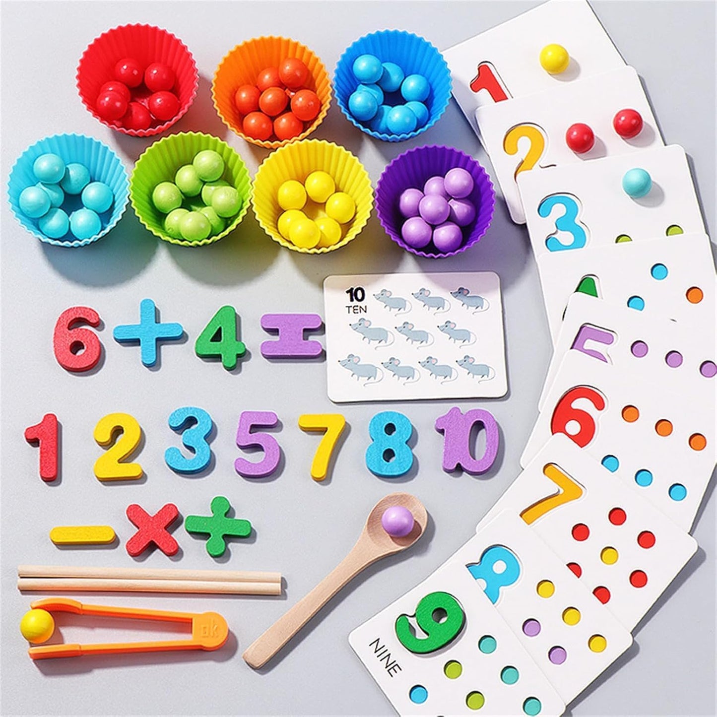 PlayMath - Montessori Mathe-Set — Spielerisch Mathe-Selbstvertrauen stärken