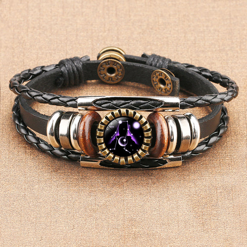 Gluschwein - Sternzeichen-Zeitstein-Armband Gemini