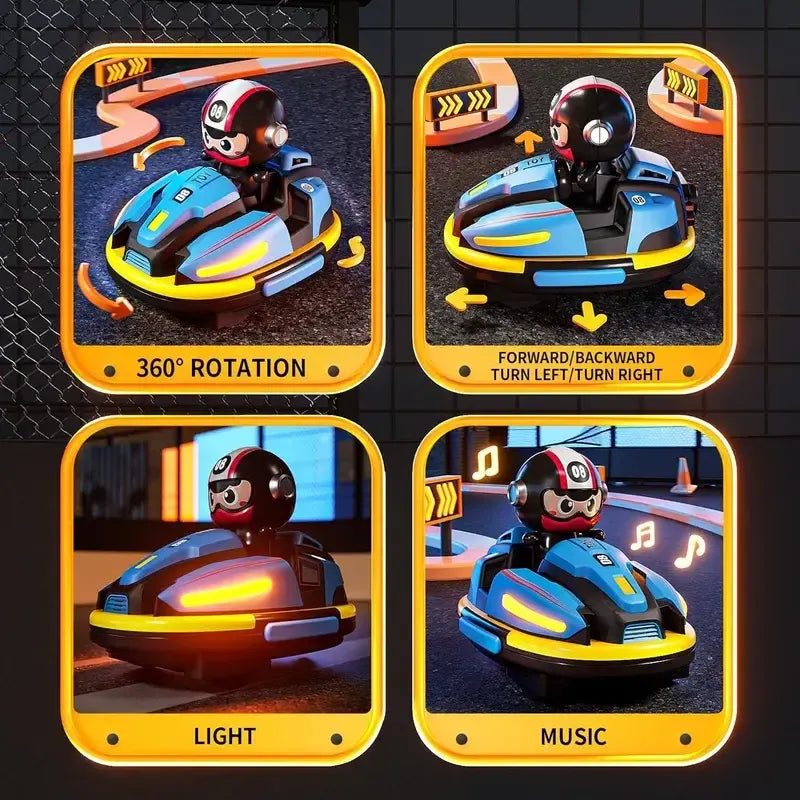 Gluschwein - Bumper Car RC - 2,4-GHz-Ferngesteuertes Autoscooter-Spiel für zwei Spieler