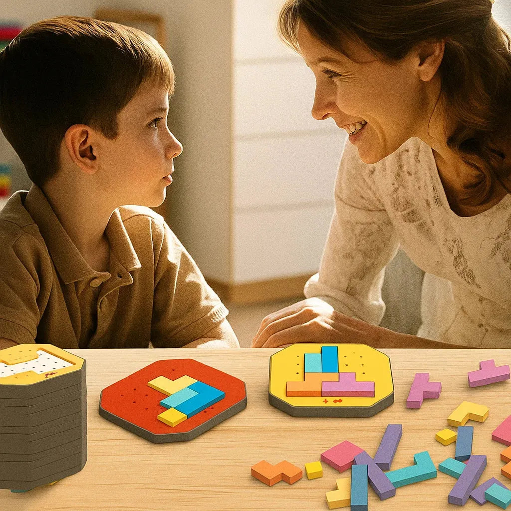 BlockPuzzle - Kinder-Puzzlespiel – Fördert Kreativität, Logik & Konzentration