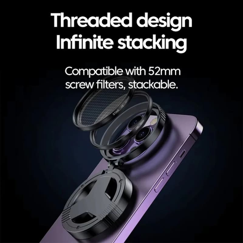 Gluschwein - PhoneLens - Magnetische Clip-On-Kamera-Polarisationsfilter