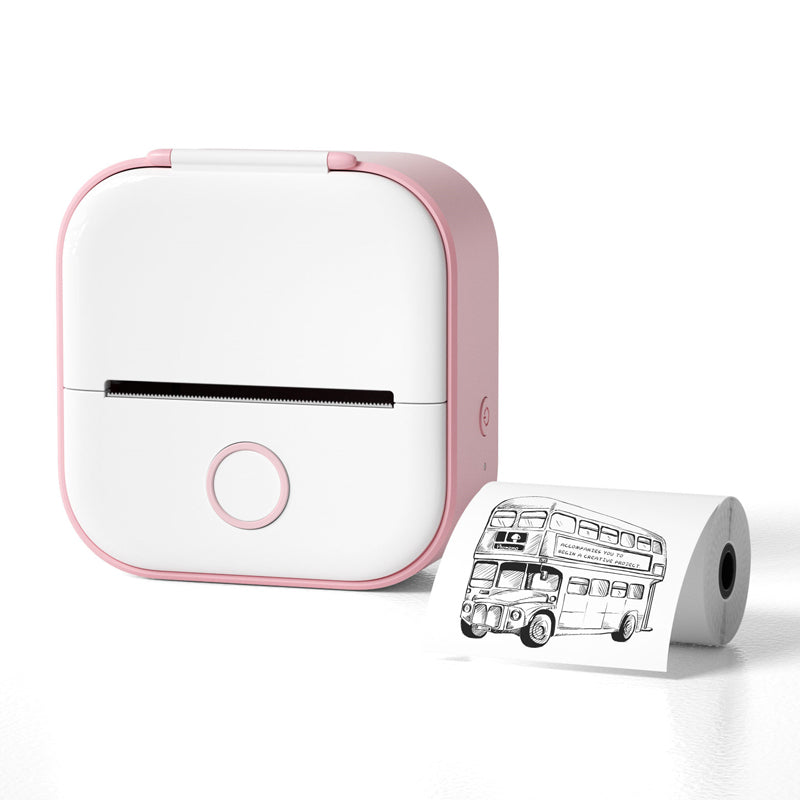 Gluschwein - Tragbarer Mini-Bluetooth-Drucker Rosa