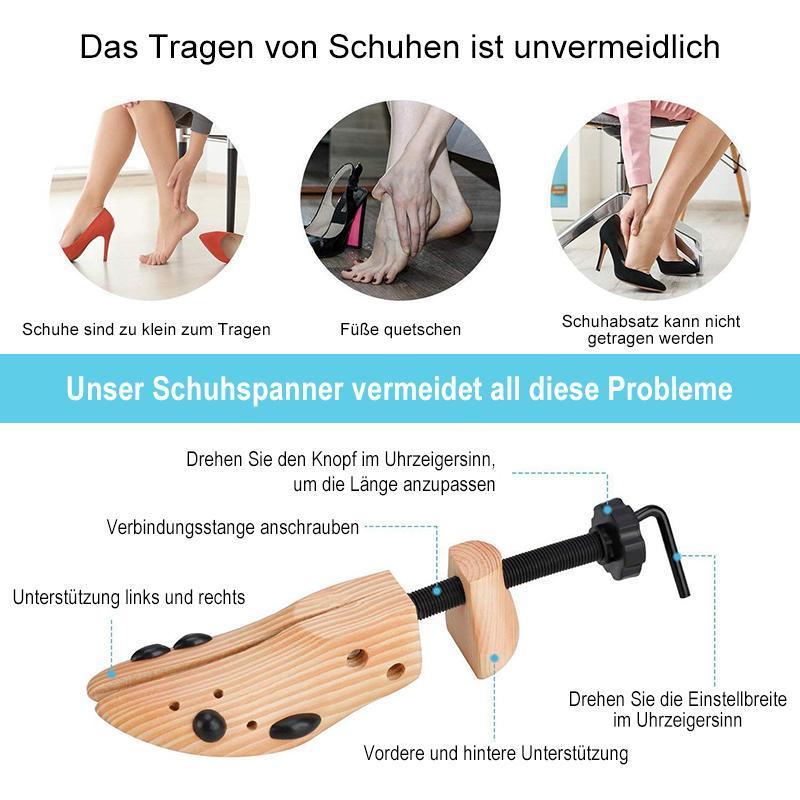 Gluschwein - Hölzerne Schuhspanner