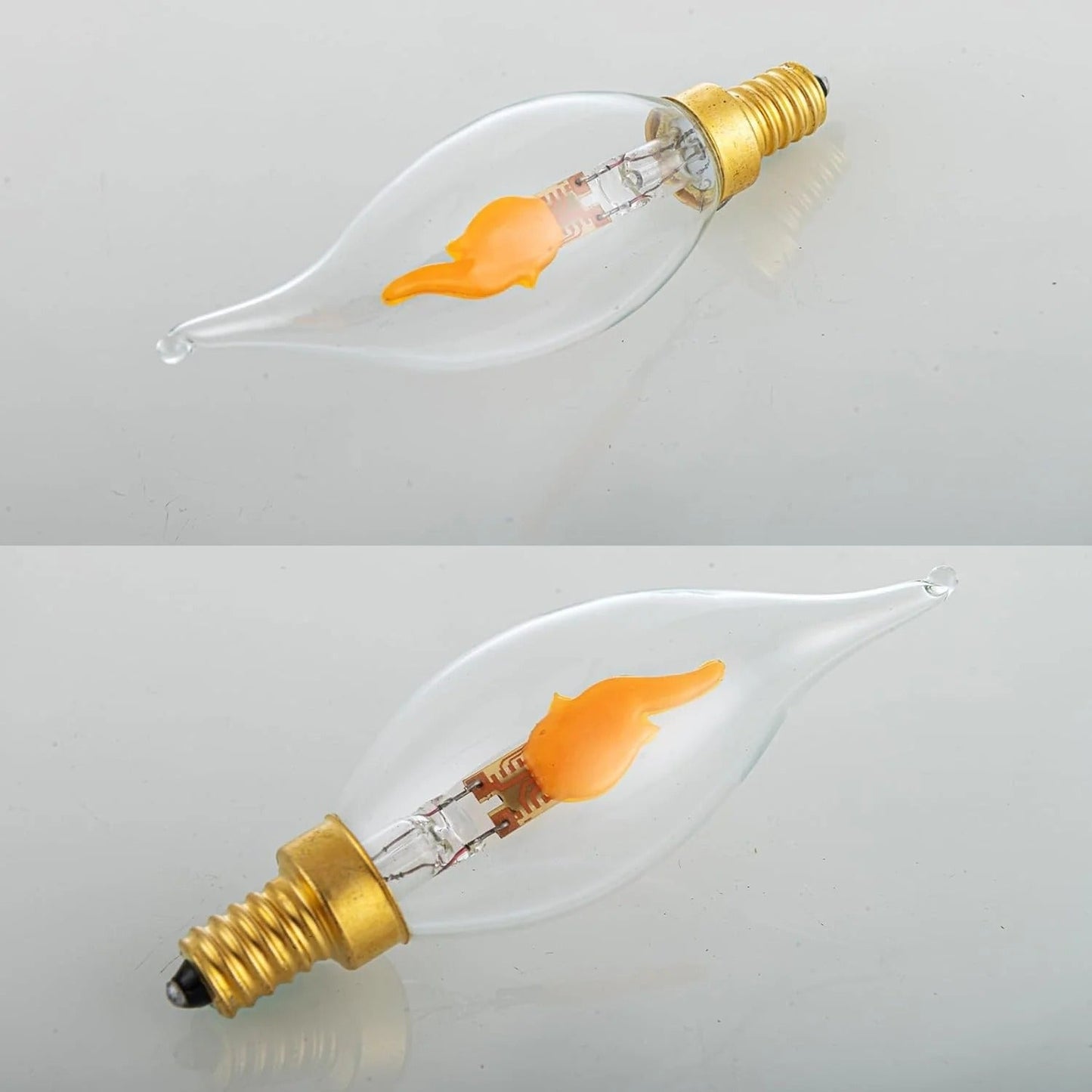 FlameBulb - LED Flackerlicht Birne (E12) — Gemütliche Beleuchtung für Flur & Eingang  [1+1 GRATIS!!]