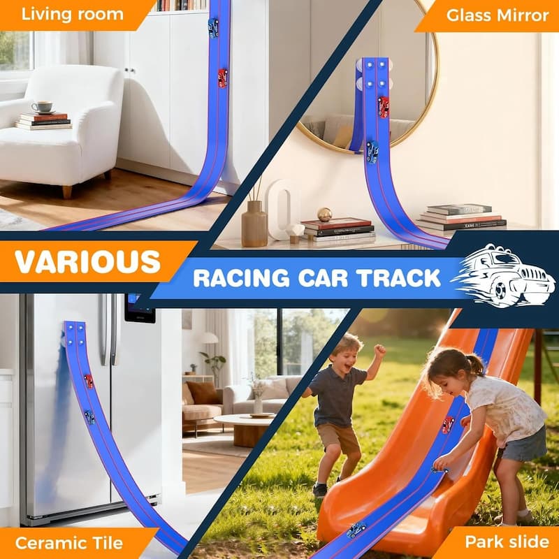 Gluschwein - Car Slide - Flexibles Rennbahnspielzeug