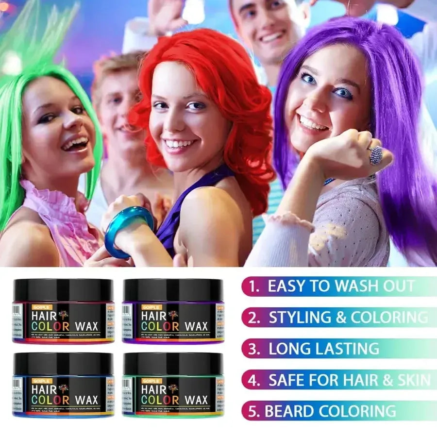 ColorWax - Haarstyling-Farbwachs — Für mutige, trendige Looks ohne Haar­schädigung