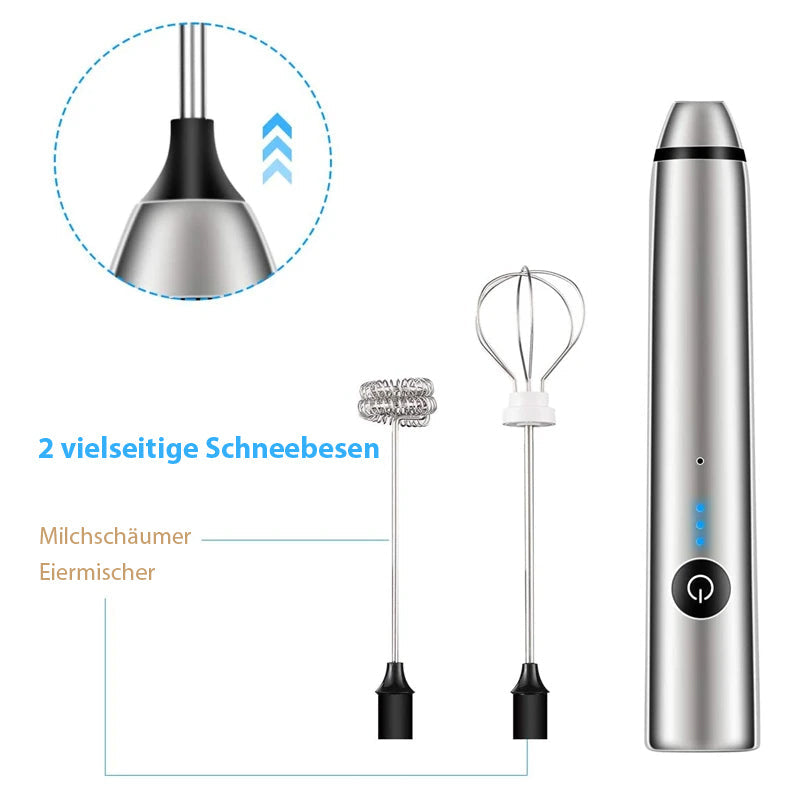 Gluschwein - 2 in 1 Elektrischer Schneebesen & Milchaufschäumer