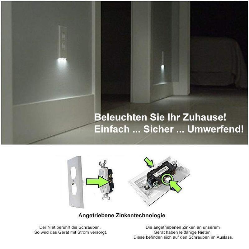 Gluschwein - Auslasswand Platte mit LED-Nachtlichtern