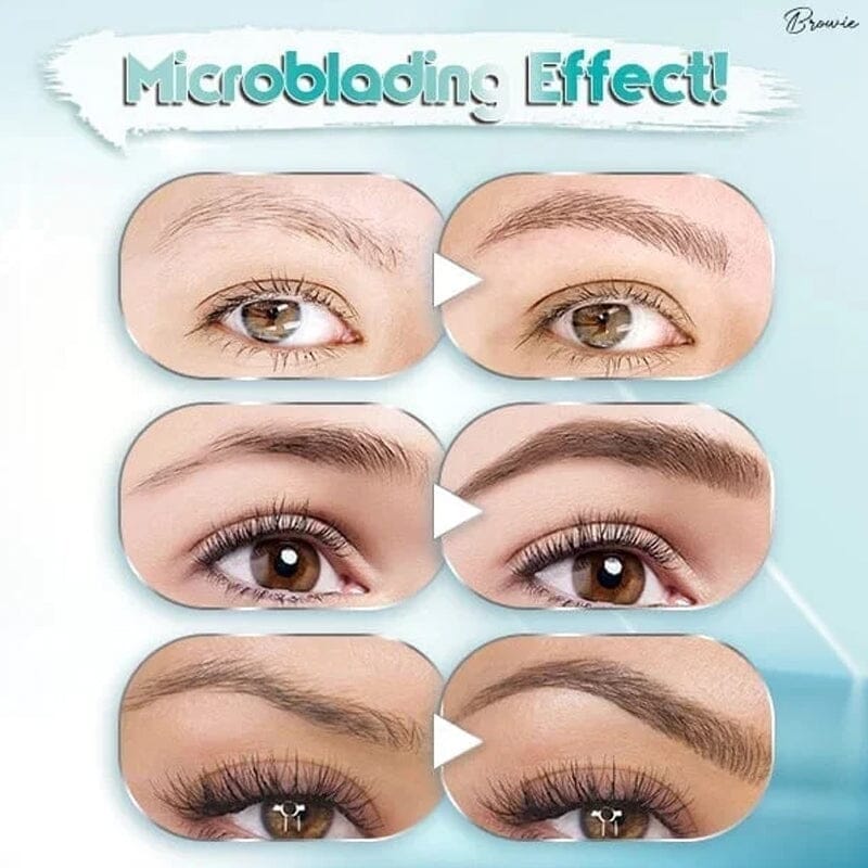 Gluschwein - Wasserdichter 3D-Microblading-Augenbrauenstift mit 4 Gabelspitzen