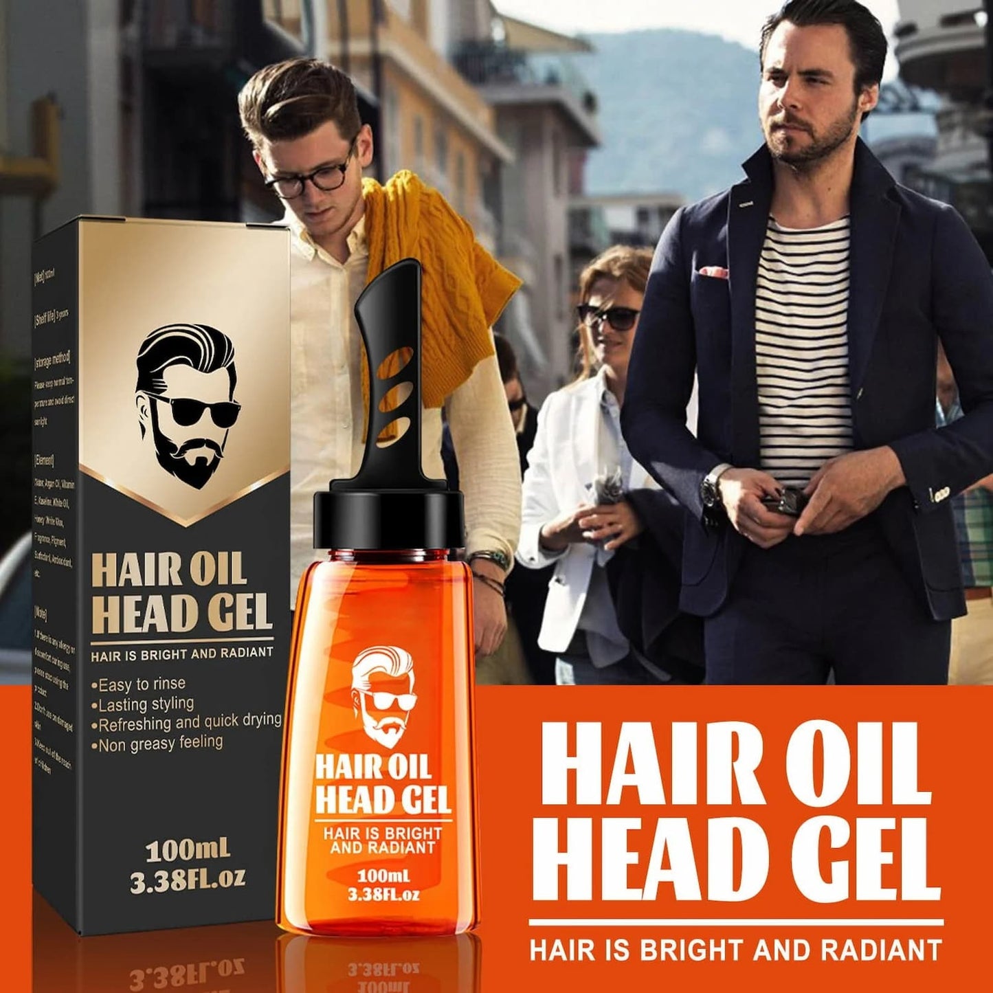 Gluschwein - Einstufiges Haarstyling mit diesem Haaröl-Gel-Kamm