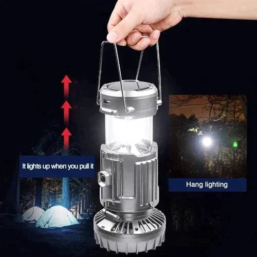 🔥Solange der Vorrat reicht 40 % Rabatt!🎉Tragbare LED-Campinglampe mit Ventilator（Sommer-Sonderangebot）