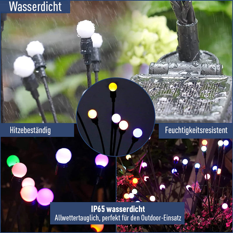 Gluschwein - Solar Garten LED Glühwürmchen Steckleuchte