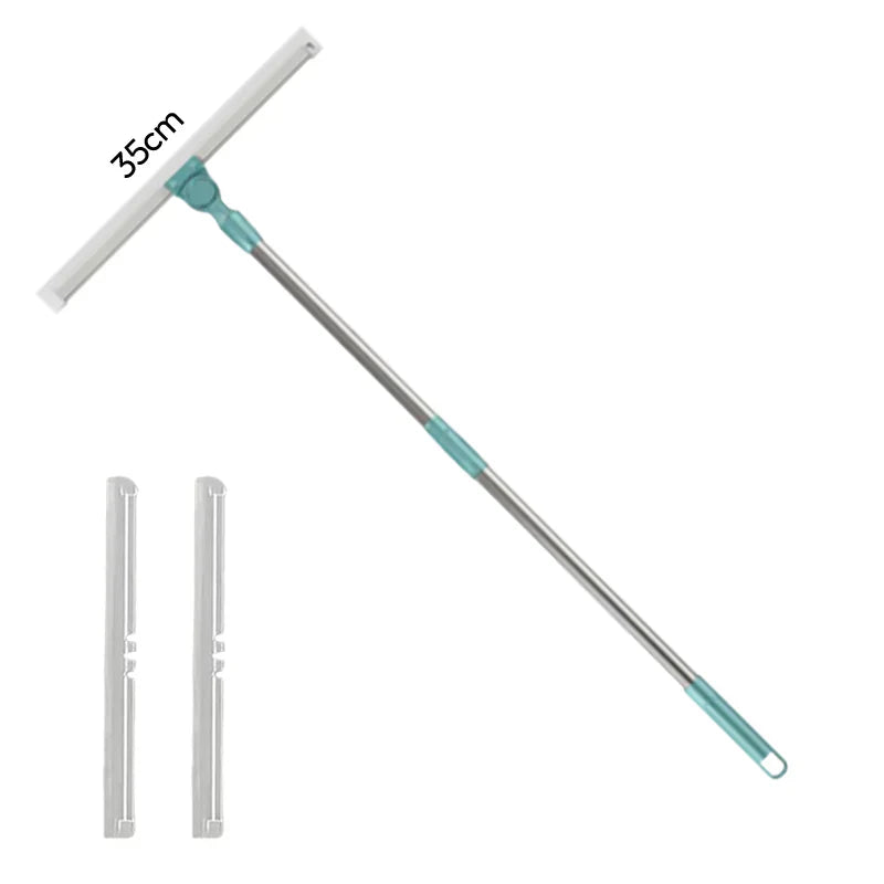 🧹✨ Silikon-Bodenschaber & Fensterabzieher 2in1 – Trocken & nass – entfernt Haare & Schmutz rückstandslos – ideal für Fliesen, Glas & Glasduschen 💧🧽