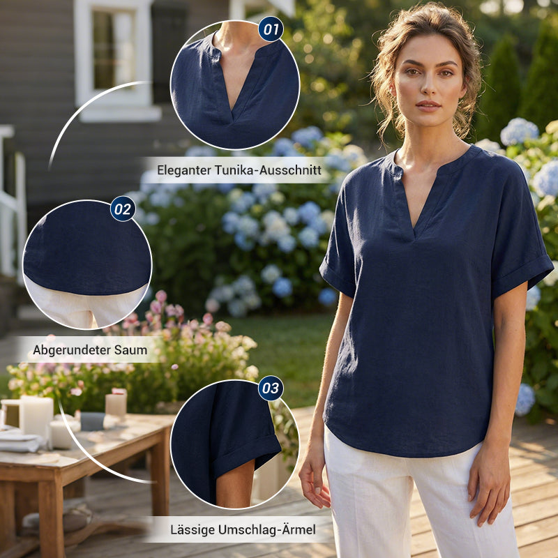 Gluschwein - 🌸 Frühjahrsverkauf 49% RABATT 👕 Modisches lockeres einfarbiges Kurzarm-Oberteil