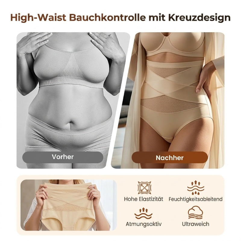 🌸Letzter Tag – Kaufe 1 erhalte 3 gratis!✨Hoch taillierte Formhose in Übergröße mit Bauchstraffung
