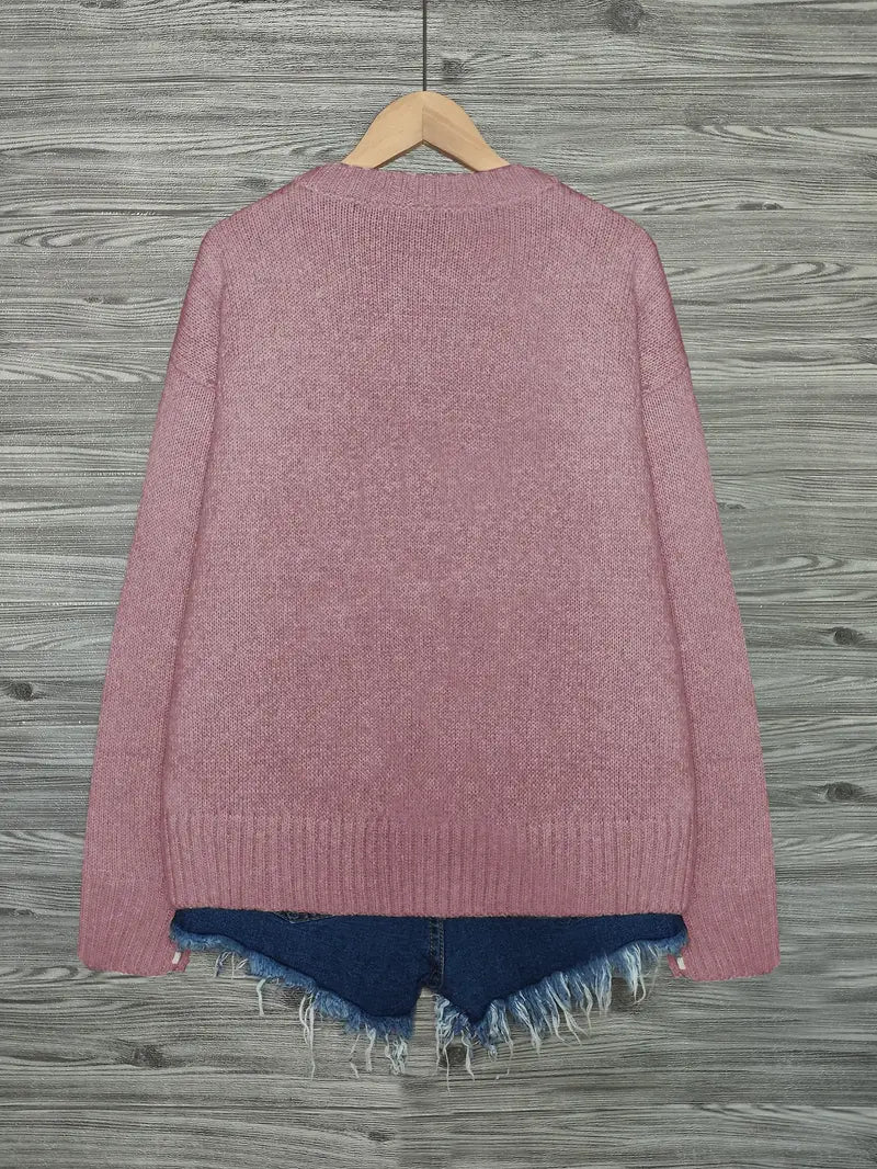 Urvana - Langarm Pullover Mit Katzen Drucken