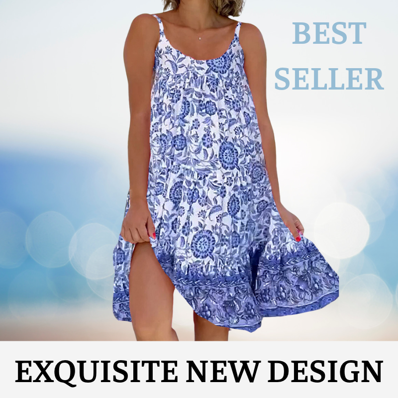🎉Der Sommer steht vor der Tür.! 50% Rabatt 🛍️ Camisole-Kleid mit Blumenmuster