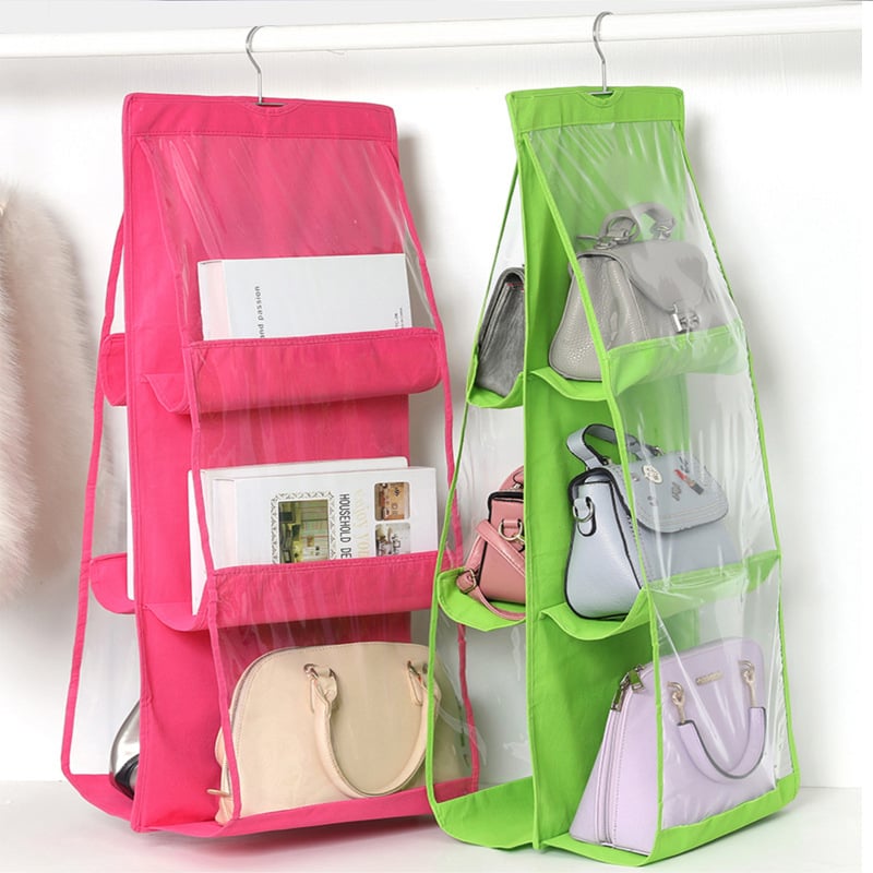 Hängender Handtaschen-Organizer – Doppelseitiges Design mit 6 Fächern