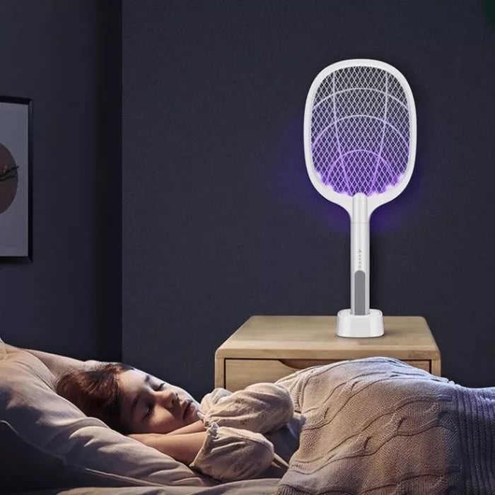 Gluschwein - 🚫🦟2-in-1 elektrische Fliegenklatsche und Mückenschutzlampe für die Nacht