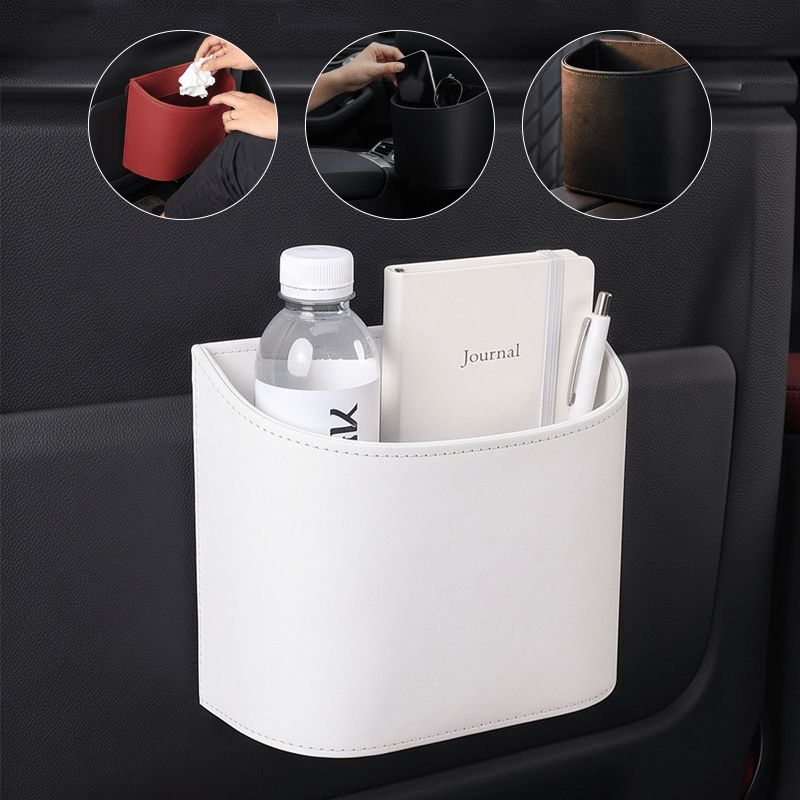 PU Leather Car Door Cup Holder