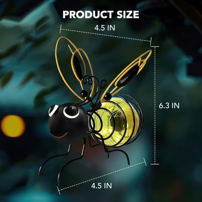 🔥Solange der Vorrat reicht 40 % Rabatt!🐝Outdoor Hanging Solar Bee Light