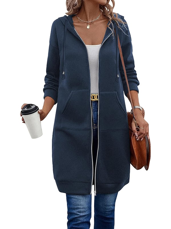 Gluschwein - 🔥✨Fleece-Kapuzenpullover mit Reißverschluss für Damen