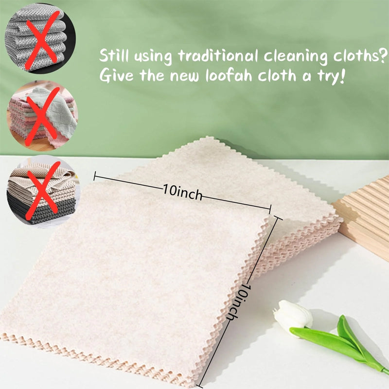 Gluschwein - Multipurpose Kitchen Loofah Microfiber Cleaning Cloth