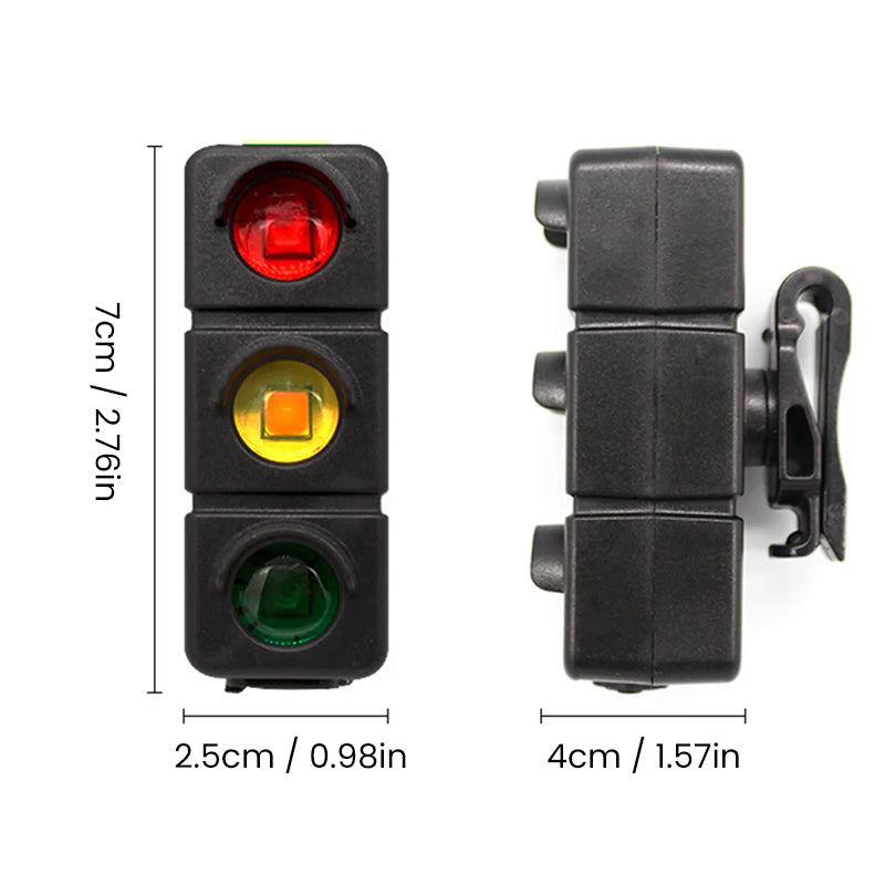 Gluschwein - USB-wiederaufladbares Dreifarbiges Fahrradlicht