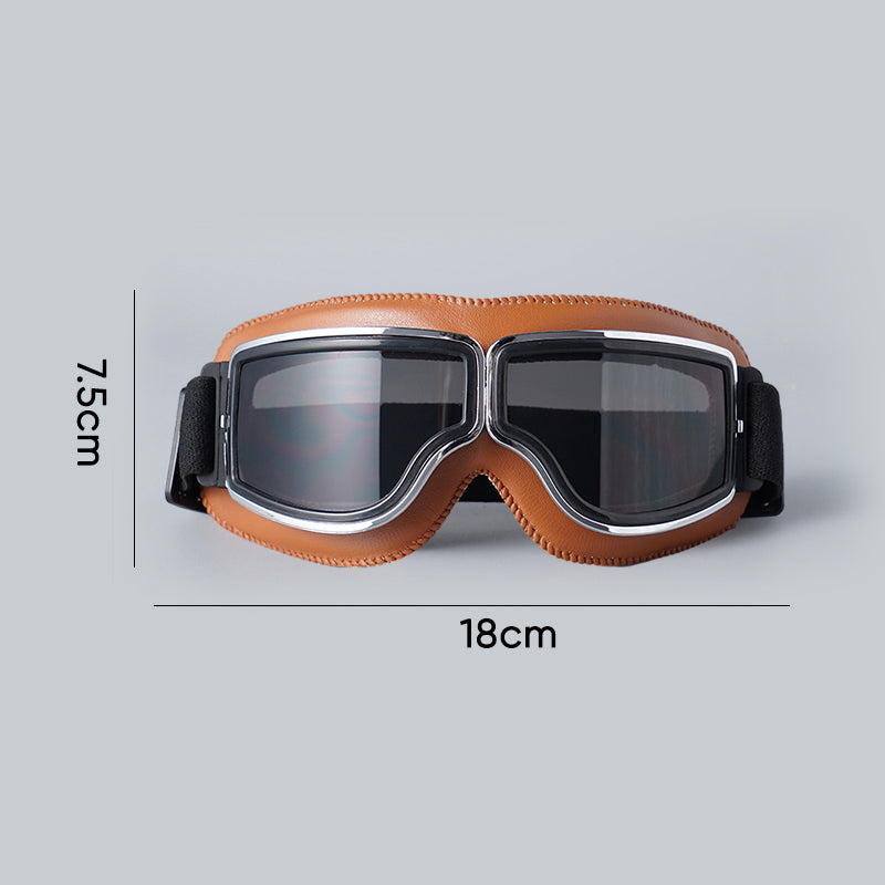 Gluschwein - Vintage-Motorradbrille