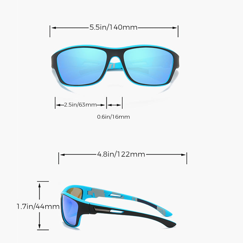 Gluschwein - Blendfreie Outdoor-Sportsonnenbrille mit polarisierten Gläsern