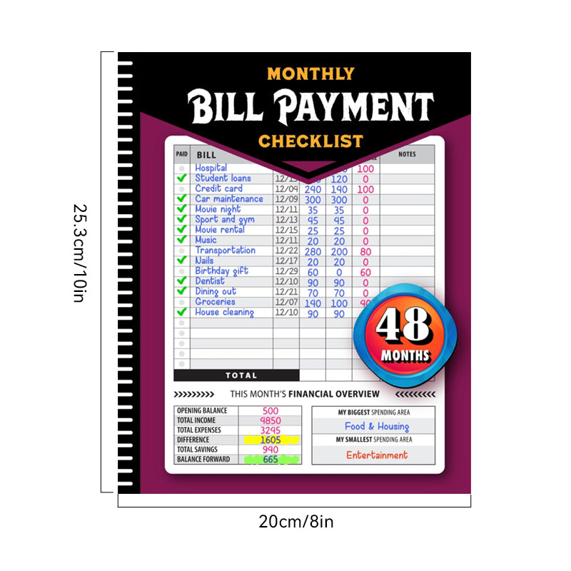 Carnet de gestion du paiement des factures