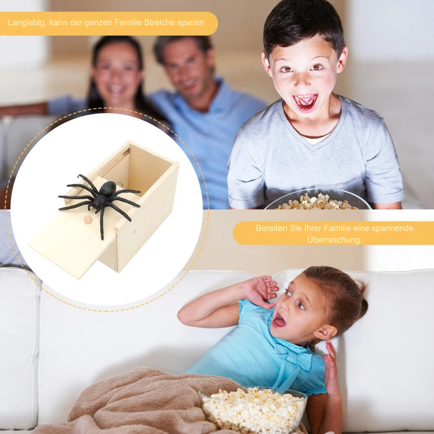 SchreckSchachtel - Die Ultimative Spinnen-Streichbox
