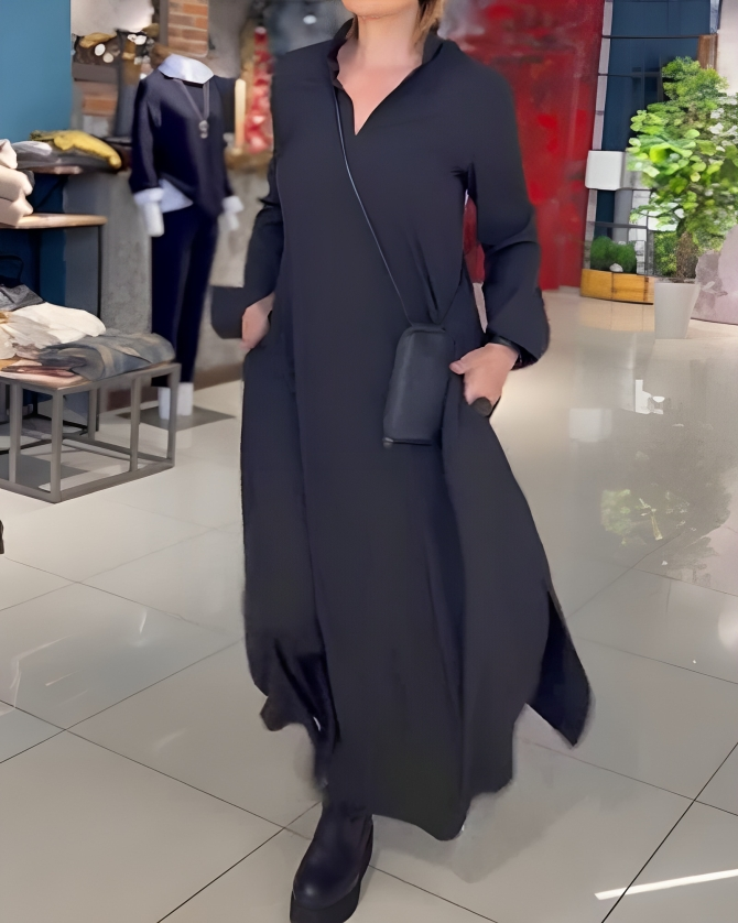 Gluschwein - Marya - Elegantes Kleid für Damen Schwarz