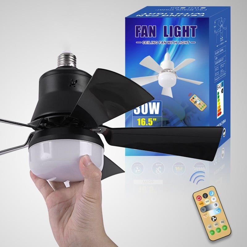 Gluschwein - 🔥50% Rabatt🔥 2-IN-1 TRAGBARE DECKENVENTILATOR & LICHT mit Fernbedienung