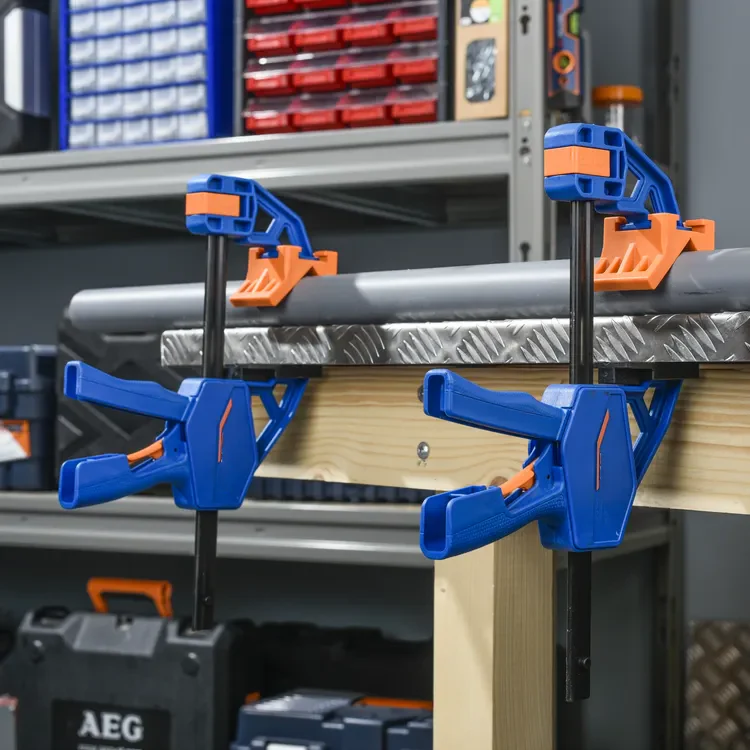 Gluschwein - Holzklammern, die auch Ecken festklemmen! 150 mm Öffnung
