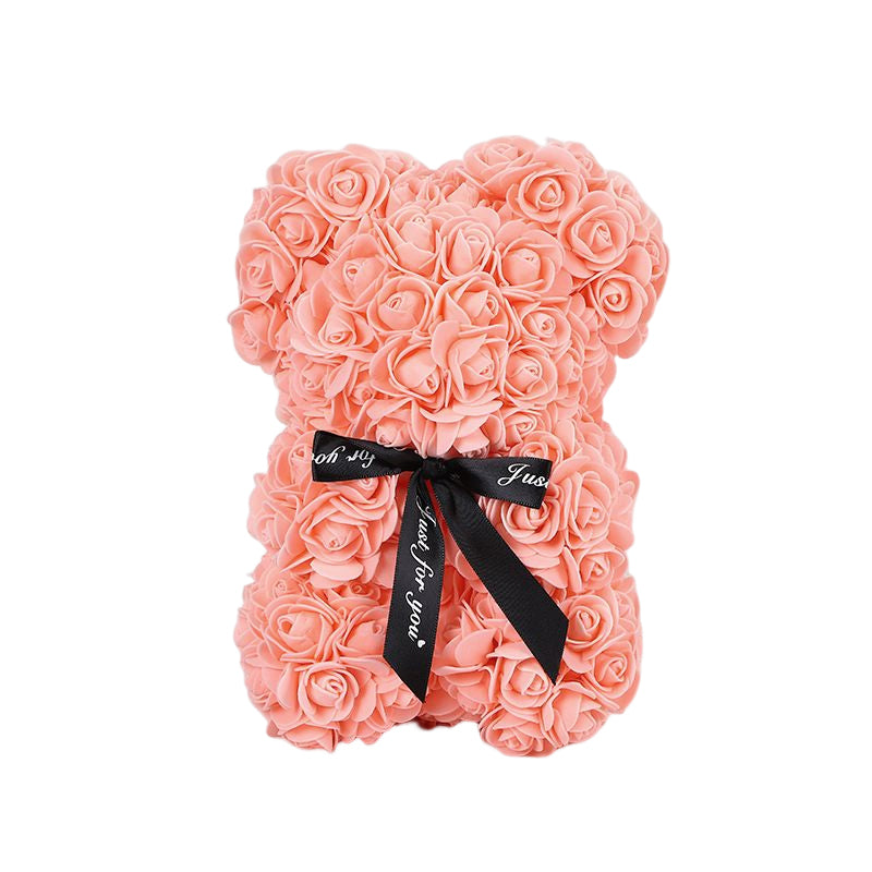 Gluschwein - Wunderschönes Geschenk zum Valentinstag - ewiger Roser-Bär Rosa (nur Bärenpuppe)