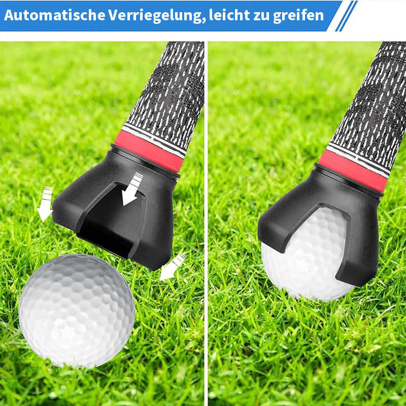 Recogida de pelotas de accesorios de golf.