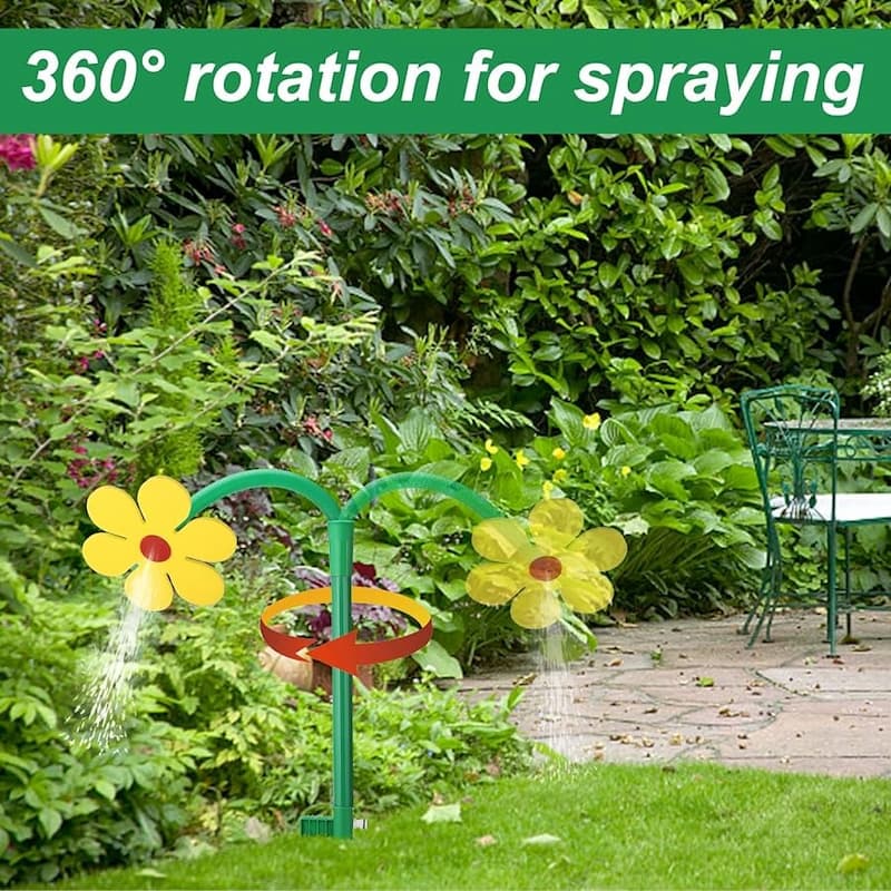 Gluschwein - Flower Sprayer - Drehbarer Gänseblümchen-Rasensprenger – Ein Spaß für Kinder und Haustiere