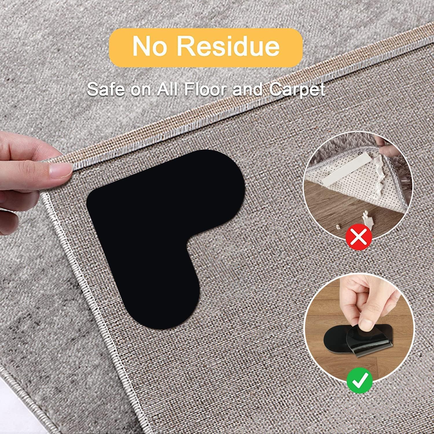 Gluschwein - Rug Griper - Sorgen Sie dafür, dass Ihre Teppiche flach, sicher und rutschfest liegen – für absolute Sicherheit