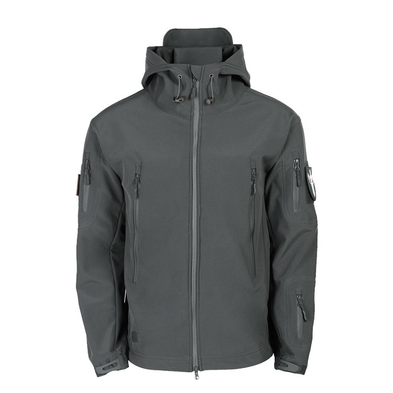 Gluschwein - Wind- und wasserdichte Jacke (Herren) Grau