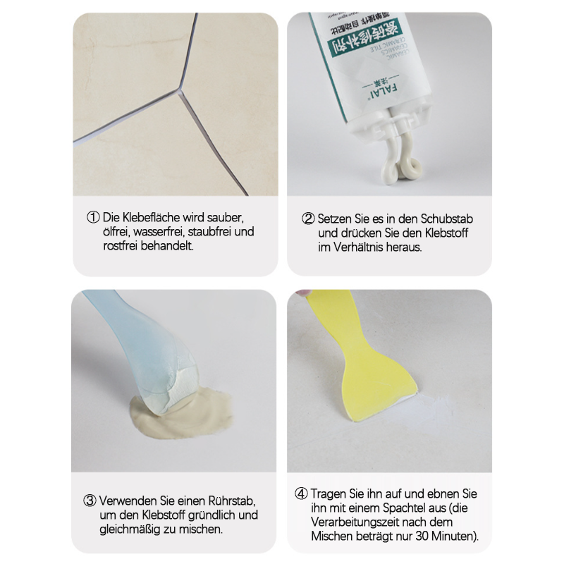 Gluschwein - Fliesen-Epoxid-AB-Klebstoff-Reparaturpaste