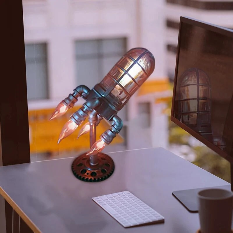 Gluschwein - Rocket Lamp - Steampunk-Raketenlampe