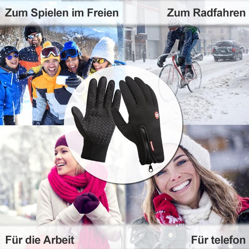 Gluschwein - Premiume warme winddichte wasserdichte Touchscreen Handschuhe Unisex